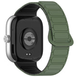 Xiaomi Smart Band 10 Pro / 9 Pro / 8 Pro Tofarvet Fleksibelt Plast Rem - Magnetisk - Grøn / Sort