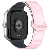 Xiaomi Smart Band 10 Pro / 9 Pro / 8 Pro Tofarvet Fleksibelt Plast Rem - Magnetisk - Lyserød / Grå