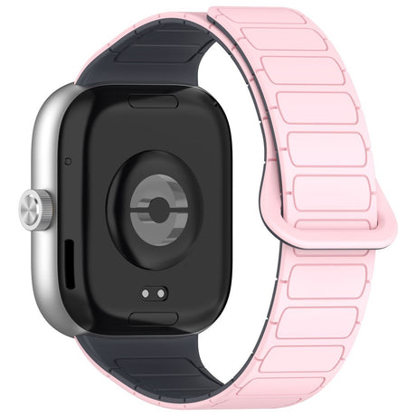 Xiaomi Smart Band 10 Pro / 9 Pro / 8 Pro Tofarvet Fleksibelt Plast Rem - Magnetisk - Lyserød / Grå