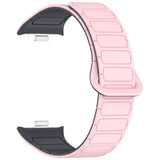 Xiaomi Smart Band 10 Pro / 9 Pro / 8 Pro Tofarvet Fleksibelt Plast Rem - Magnetisk - Lyserød / Grå