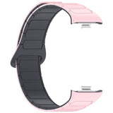 Xiaomi Smart Band 10 Pro / 9 Pro / 8 Pro Tofarvet Fleksibelt Plast Rem - Magnetisk - Lyserød / Grå