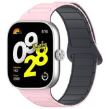 Xiaomi Smart Band 10 Pro / 9 Pro / 8 Pro Tofarvet Fleksibelt Plast Rem - Magnetisk - Lyserød / Grå