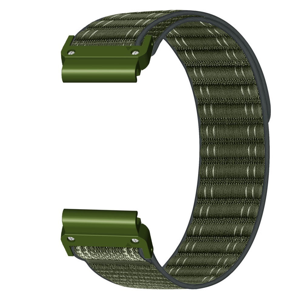 Universal Garmin 22mm QuickFit EIDERWOOD Nylon Loop Smartwatch Rem - Grøn