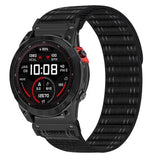 Universal Garmin 22mm QuickFit EIDERWOOD Nylon Loop Smartwatch Rem - Sort