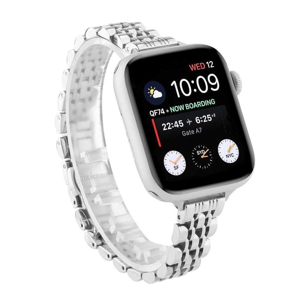 Apple Watch (38/40/SE/41/42mm) Stainless Steel Urrem - Sølv