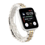 Apple Watch (38/40/SE/41/42mm) Stainless Steel Urrem - Sølv / Guld