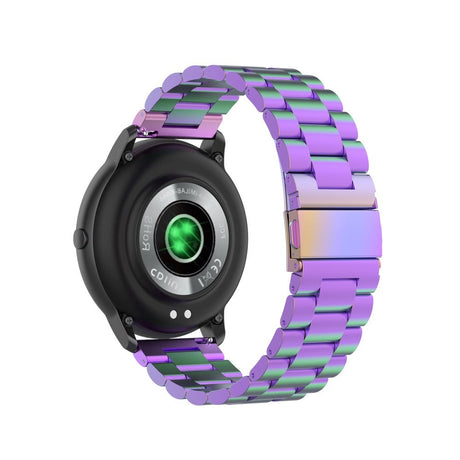 Universal Smartwatch Rem (22mm) Rustfrit Stål Rem m. Værktøj - Iridescent