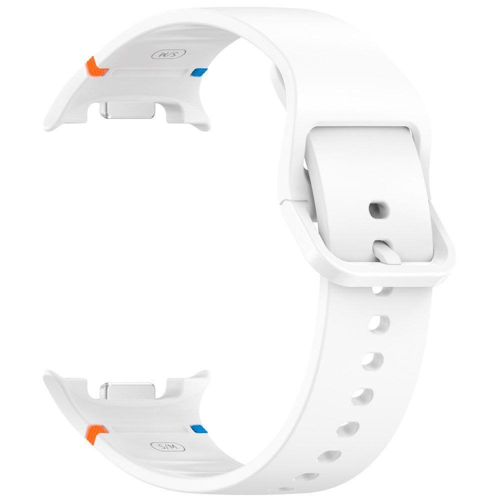 Samsung Galaxy Watch 8 / 8 Classic (40 / 44 / 46mm) - EIDERWOOD Silikone Rem m. Sylinje - White