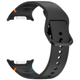 Samsung Galaxy Watch 8 / 8 Classic (40 / 44 / 46mm) - EIDERWOOD Silikone Rem m. Sylinje - Black