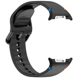 Samsung Galaxy Watch 8 / 8 Classic (40 / 44 / 46mm) - EIDERWOOD Silikone Rem m. Sylinje - Black