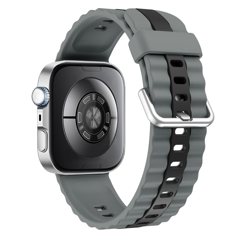 Huawei Watch Fit 5 Pro / 5 / 4 Pro / 4 / 3 EIDERWOOD Tofarvet Silikone Smartwatch Rem - Grå / Sort