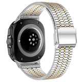 Samsung Galaxy Watch 8 / 8 Classic (40 / 44 / 46mm) - EIDERWOOD Stål Rem - Sølv / Guld