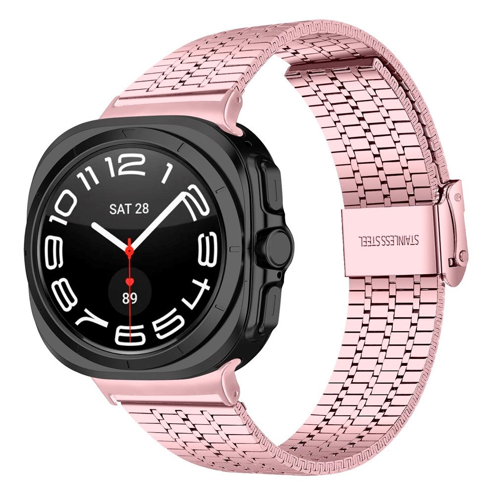 Samsung Galaxy Watch 8 / 8 Classic (40 / 44 / 46mm) - EIDERWOOD Stål Rem - Lyserød