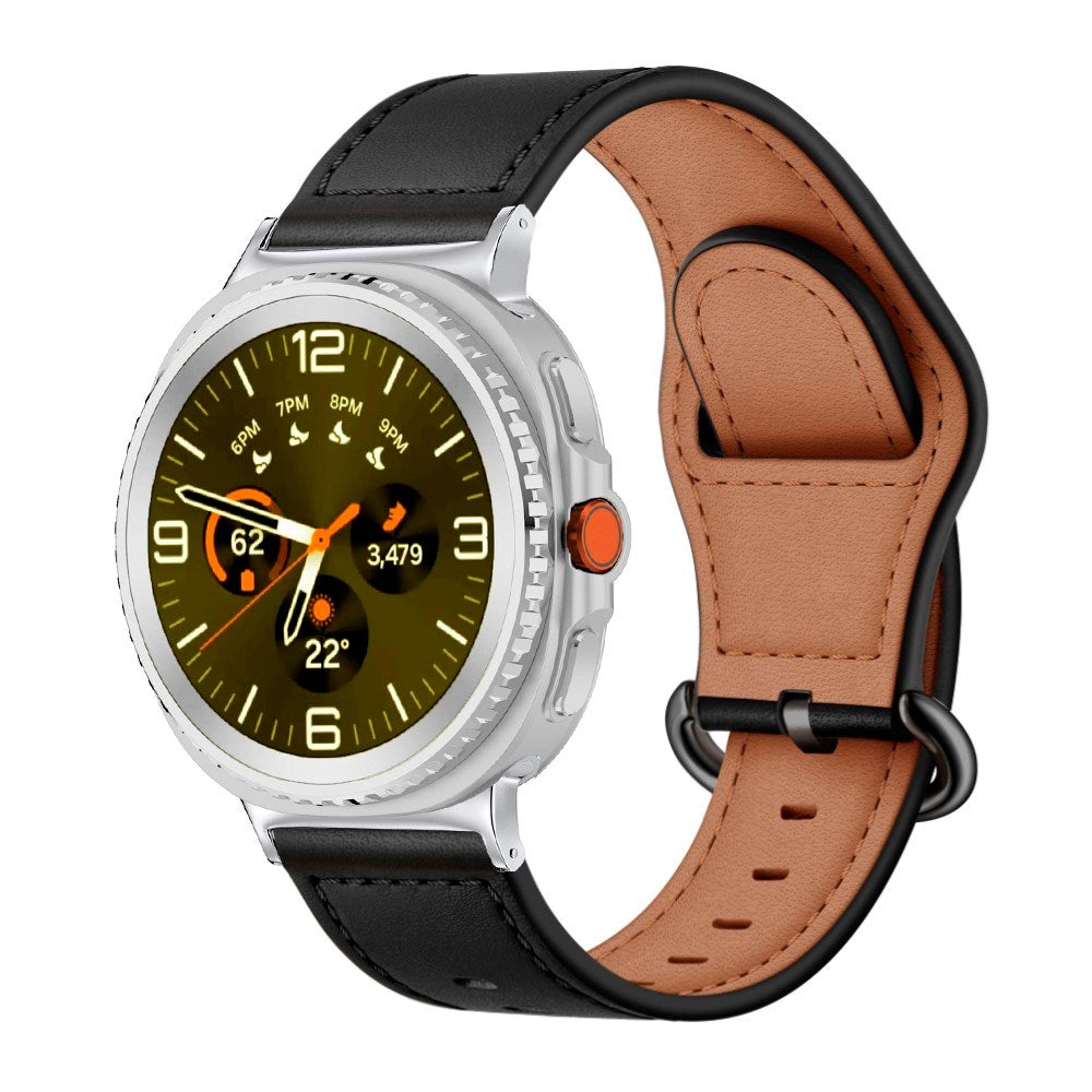 Samsung Galaxy Watch 8 / 8 Classic (40 / 44 / 46mm) - Kunstlæder Rem - Sort