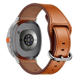 Samsung Galaxy Watch 8 / 8 Classic (40 / 44 / 46mm) - Kunstlæder Rem - Brun