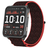 Garmin Venu X1 EIDERWOOD Nylon Rem - Rød / Sort