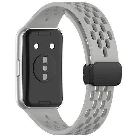 Huawei Band 11 / 11 Pro EIDERWOOD Hullet Silikonerem - Grå
