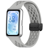 Huawei Band 11 / 11 Pro EIDERWOOD Hullet Silikonerem - Grå