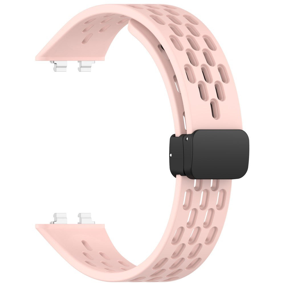 Huawei Band 11 / 11 Pro EIDERWOOD Hullet Silikonerem - Lyserød
