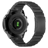 Universal Garmin 22mm QuickFit EIDERWOOD Titanium Smartwatch Rem m. Farvet Silikone - Sort