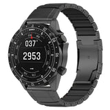 Universal Garmin 22mm QuickFit EIDERWOOD Titanium Smartwatch Rem m. Farvet Silikone - Sort