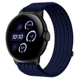 Google Pixel Watch 4 / 3 / 2 / 1 (41mm) EIDERWOOD Nylonrem - Mørkeblå