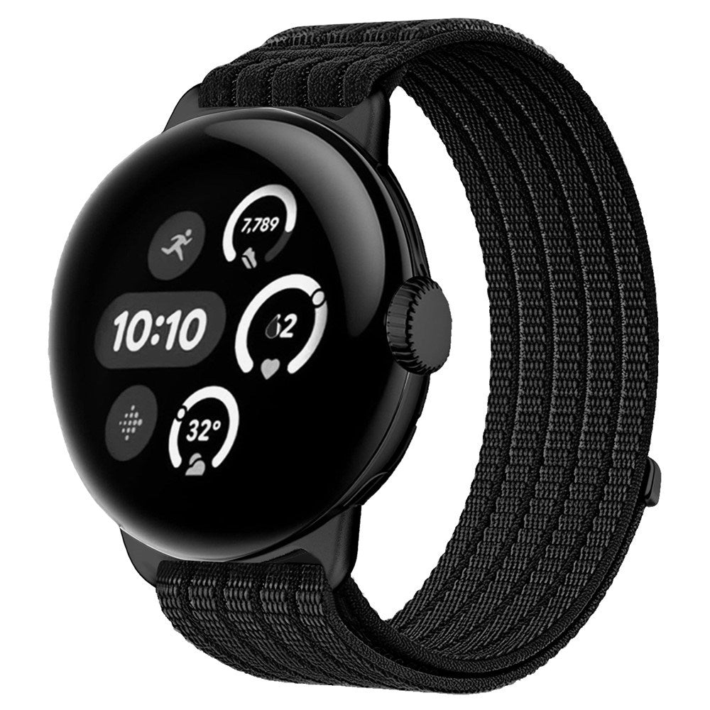 Google Pixel Watch 4 / 3 / 2 / 1 (41mm) EIDERWOOD Nylonrem - Sort