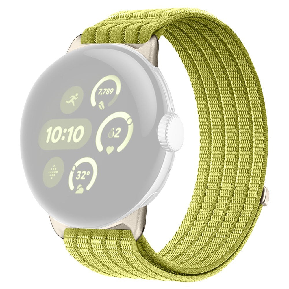Google Pixel Watch 4 / 3 / 2 / 1 (41mm) EIDERWOOD Nylonrem - Grøn