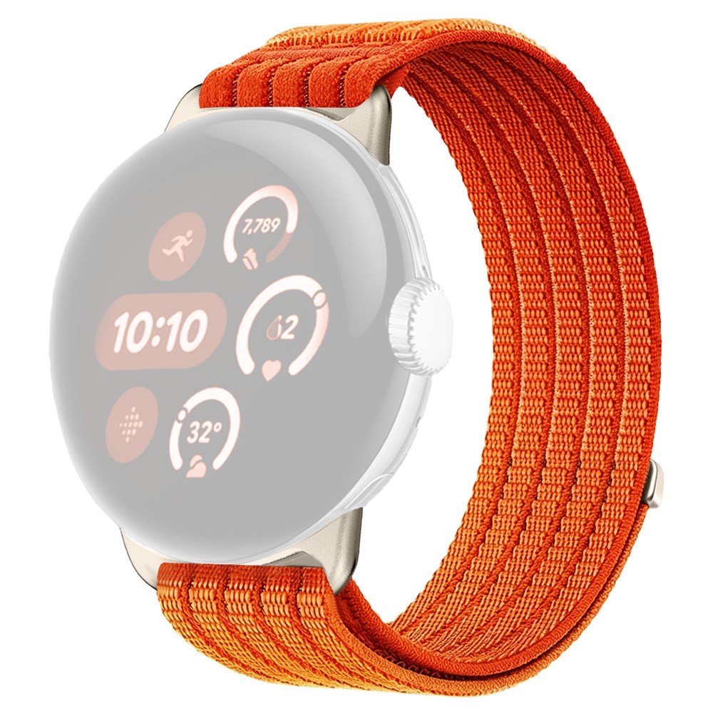 Google Pixel Watch 4 / 3 (45mm) EIDERWOOD Nylonrem - Orange