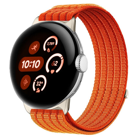 Google Pixel Watch 4 / 3 (45mm) EIDERWOOD Nylonrem - Orange