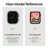Aulumu Apple Watch (42/44/SE/45/46/49mm) C01 Titanium Urrem- Sort