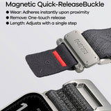 Aulumu Apple Watch (42/44/SE/45/46/49mm) C03 Nylon Urrem - Sølv