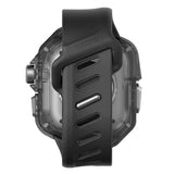 Apple Watch Ultra 4 / 3 / 2 / 1 (49mm) AULUMU Gummi Urrem m. Indbygget Plast Cover - Sort