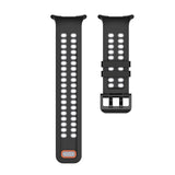 Samsung Galaxy Watch Ultra 2 / Ultra (47mm) Silikone Rem m. Ventilationshuller & Dobbeltspænde - Sort / Grå
