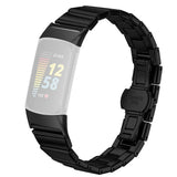 Fitbit Charge 6 / 5 EIDERWOOD Metal Smartwatch Rem - Sort