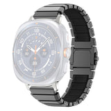 Samsung Galaxy Watch Ultra 2 / Ultra (47mm) Magnetisk Metal Rem m. Silikone Foring - Grå / Sort