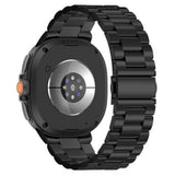 Samsung Galaxy Watch 8 / 9 (40mm) EIDERWOOD Rustfri Stål Urrem m. Fleksibel Plast Cover - Sort