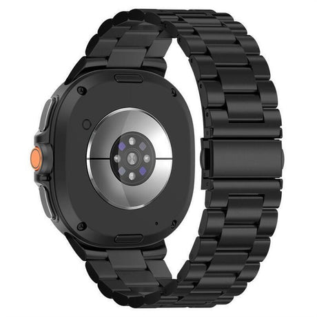 Samsung Galaxy Watch 8 / 9 (40mm) EIDERWOOD Rustfri Stål Urrem m. Fleksibel Plast Cover - Sort