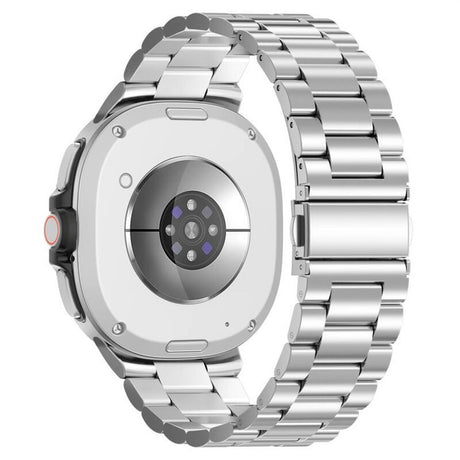 Samsung Galaxy Watch 8 / 9 (40mm) EIDERWOOD Rustfri Stål Urrem m. Fleksibel Plast Cover - Sølv