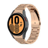 Samsung Galaxy Watch 4 (40-44mm) / Watch 4 Classic (42-46mm) Stainless Steel Urrem med Stifter - Rose Gold