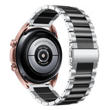 Universal Smartwatch (20mm) - Rustfri Stål Rem - Sølv / Sort