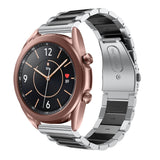 Universal Smartwatch (20mm) - Rustfri Stål Rem - Sølv / Sort