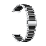 Universal Smartwatch (20mm) - Rustfri Stål Rem - Sølv / Sort