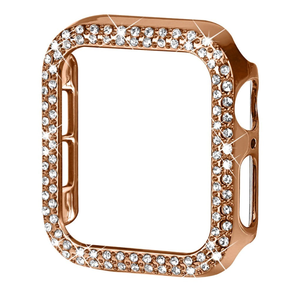 Apple Watch SE/6/5/4 (40mm) Hårdt Plast Cover - Guld & Rhinsten