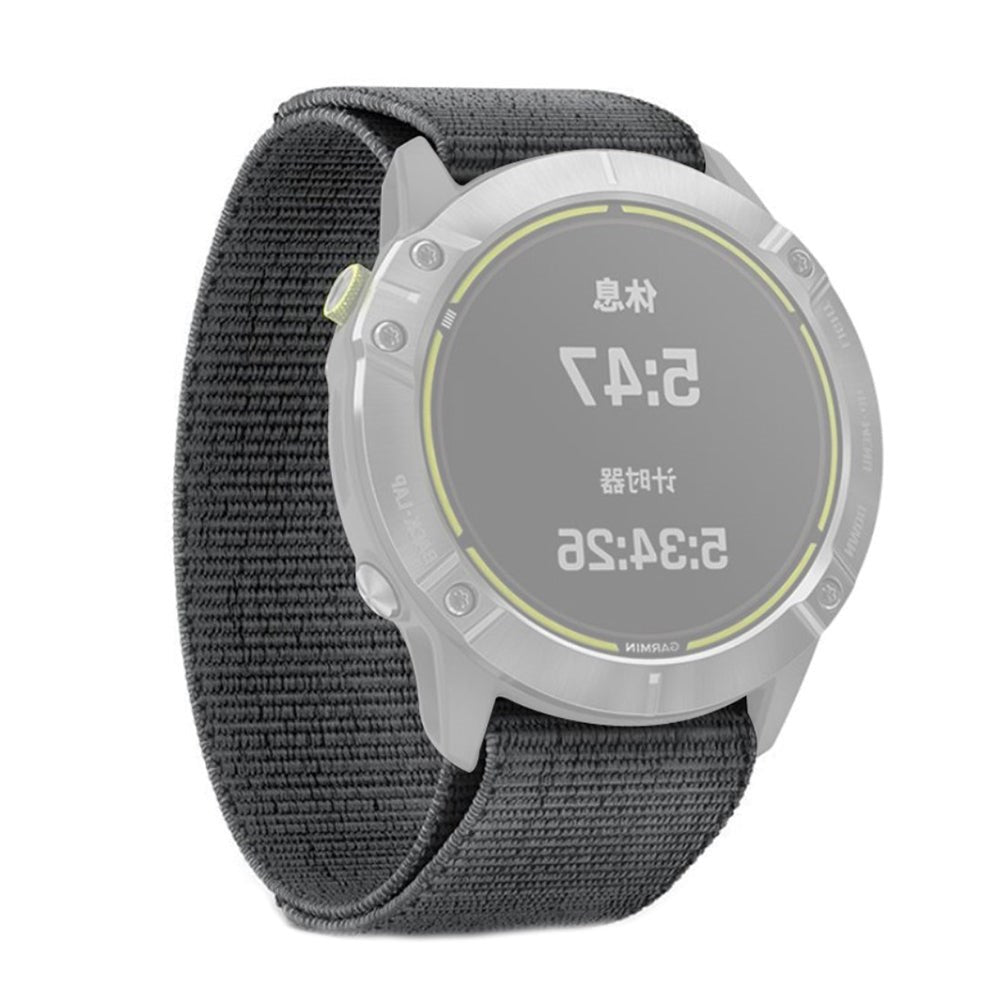 Universal Garmin 22mm Nylon Rem - Grå