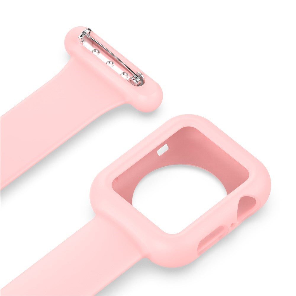 Apple Watch (38/40/SE/41/42mm) Silikone Sygepleje Urrem - Pink
