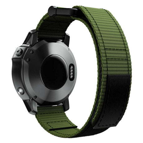 Universal Garmin 22mm Nylon Rem m. Velcro - Grøn