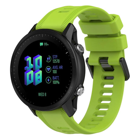 Garmin Rem 22mm Silikone Rillet - Limegrøn