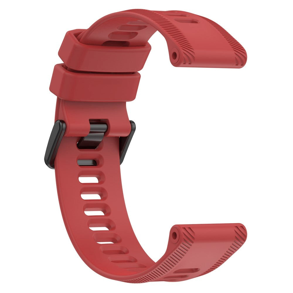 Garmin Rem 22mm Silikone Rillet - Rød