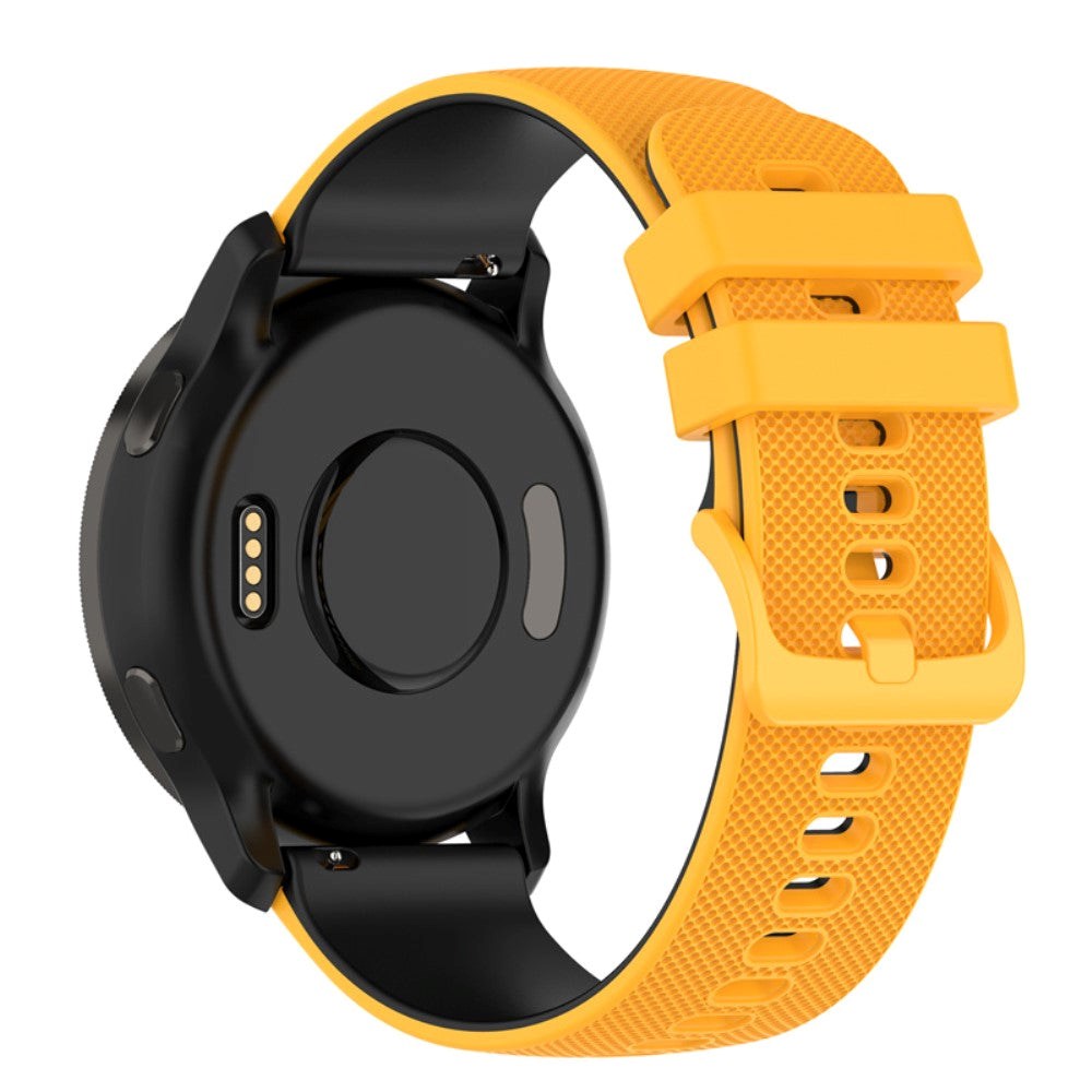 Smartwatch Silikone Rem (22mm) Gitter - Gul / Sort